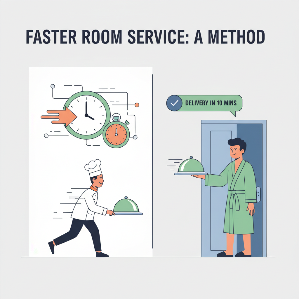 how can I reduce room service delivery times